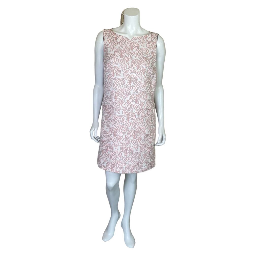 Victoria Beckham for Target | Women Pink Paisley Tapestry Shift Dress | Size: M